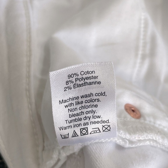 🏷️ 4/$25 J. Crew Classic Denim Shorts in White, Size 29 - Picture 9 of 9